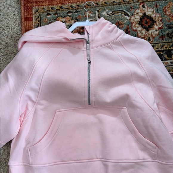 lululemon athletica Sweaters - LuLulemon Scuba Pink Half-Zip Hoodie